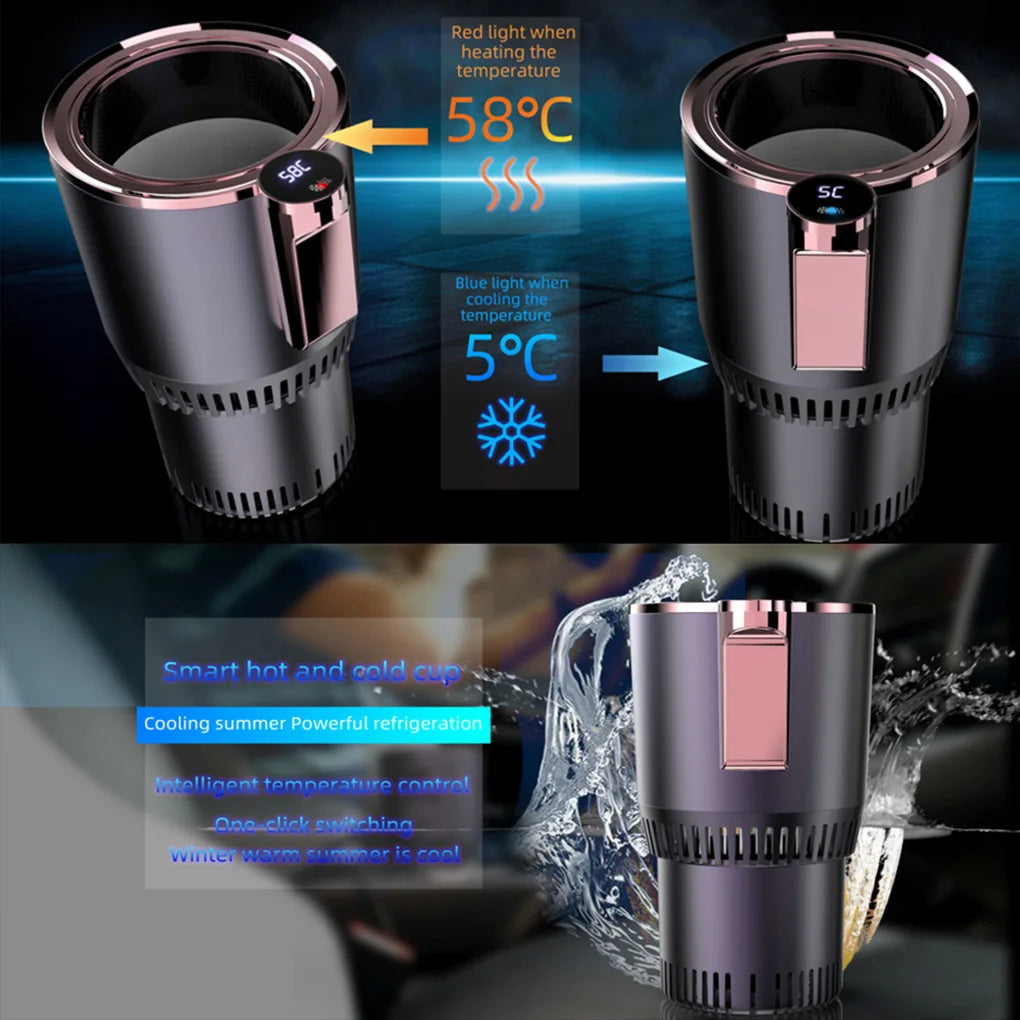 Home and Car Smart Cup Cooler and Warmer, Digital Display To Control The Temperature